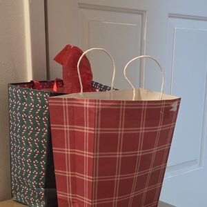 Red Plaid Gift Bag